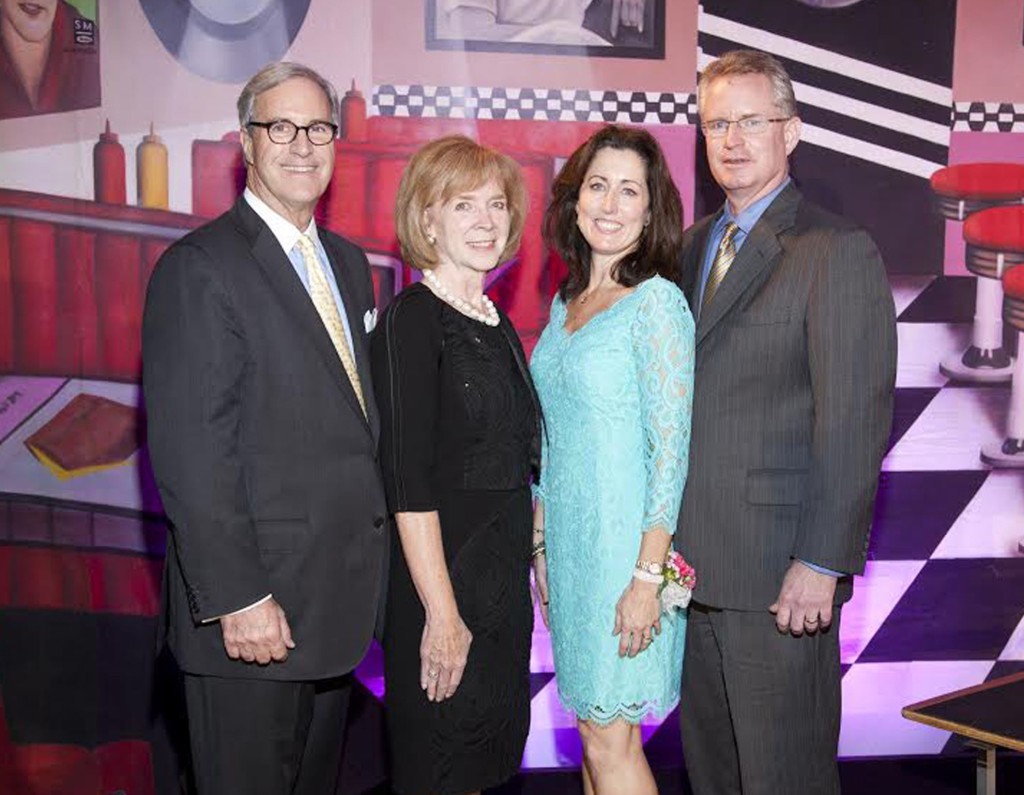 Oakland Catholic High School Gala: Honorary chairs, Ty and Katherine Freyvogel and event chairs, Kelly and Tom McDonnell.