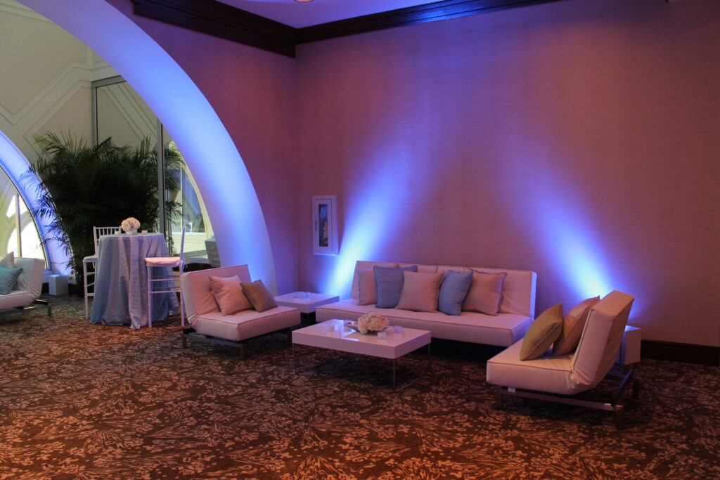 seating area for Alcoa and Arconic event