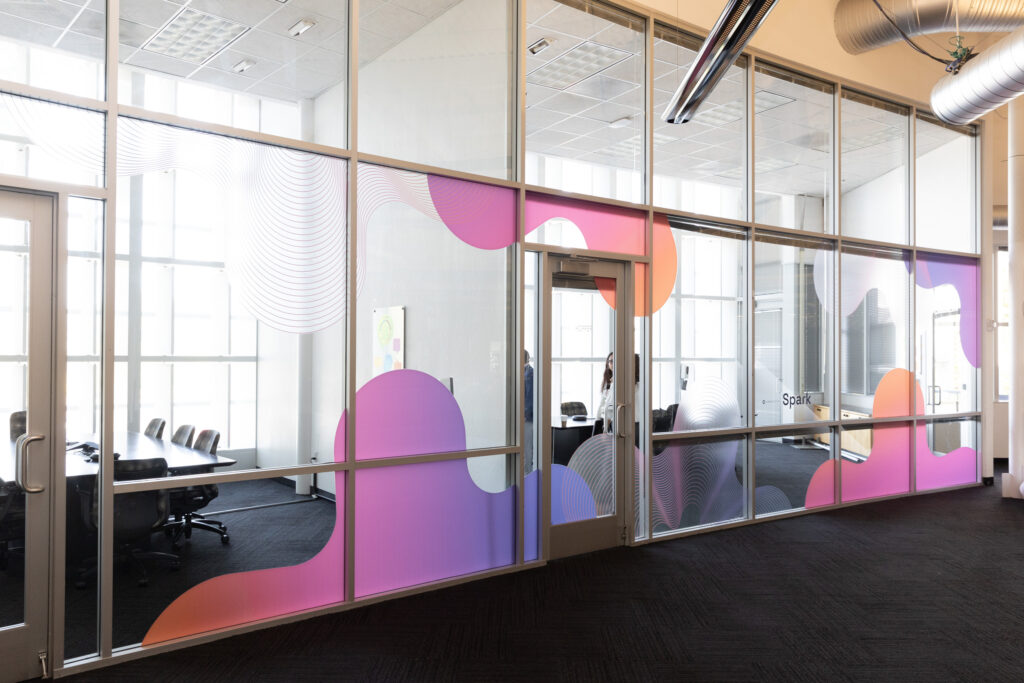 window graphics at LivePerson Spark Annual Meeting